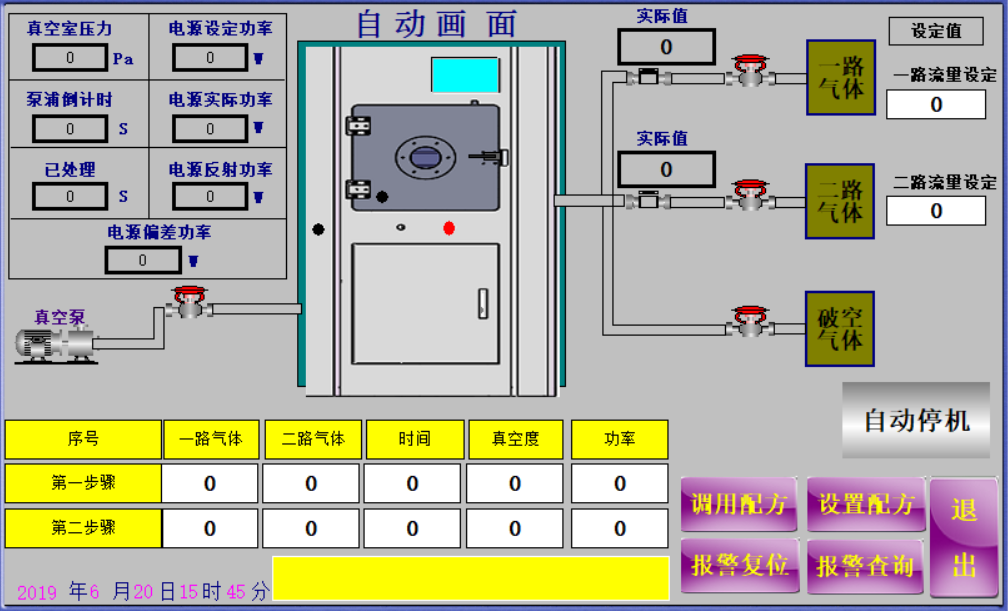 自動(dòng)控制界面-普樂斯等離子表面處理設(shè)備